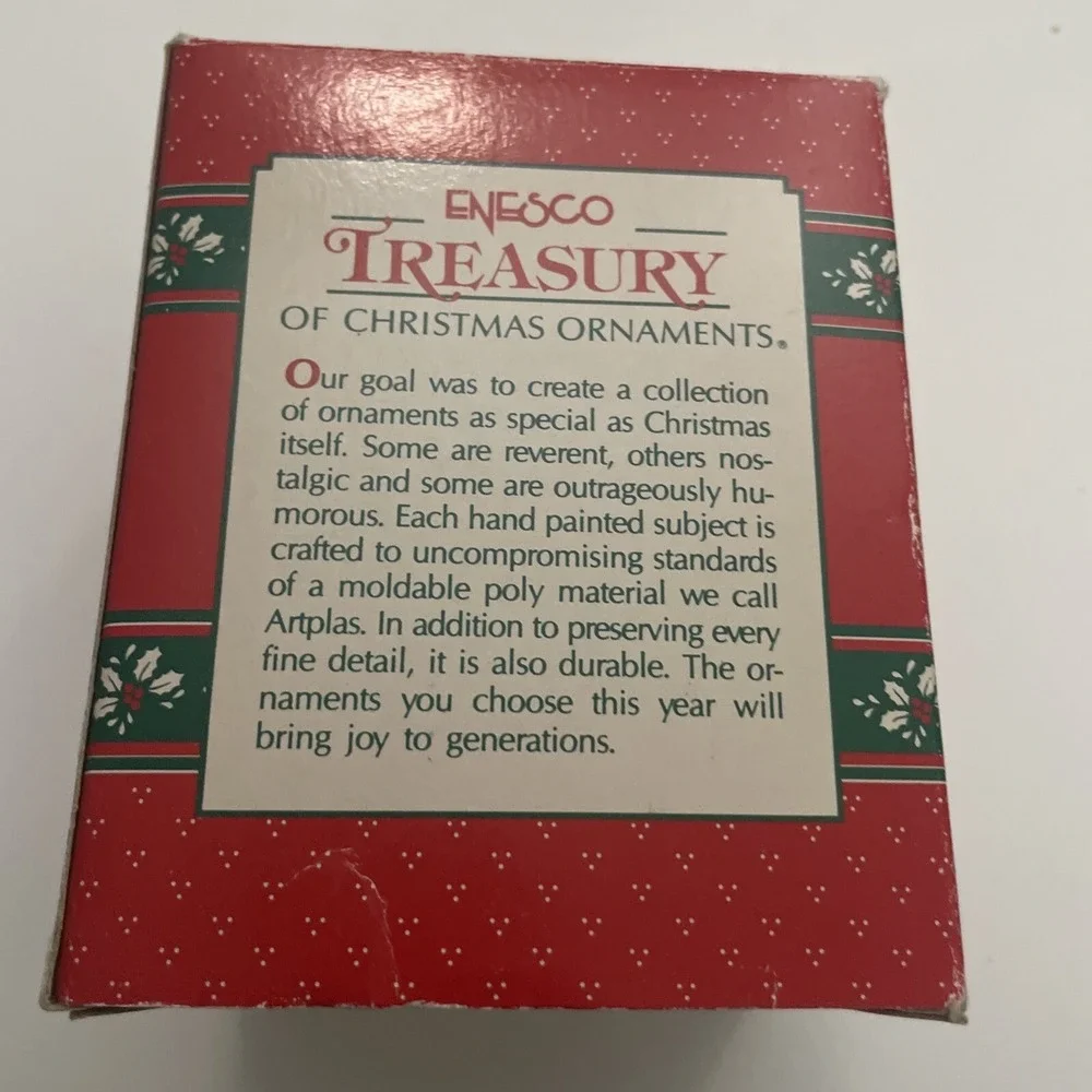 Enesco‎ Treasury John Jonik Santa Ornament Hang Onto Your Goodies 544397